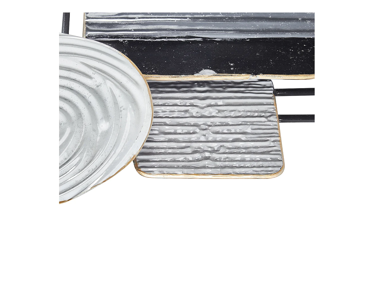 Decoración de pared OVAR Metal 50 cm Gris