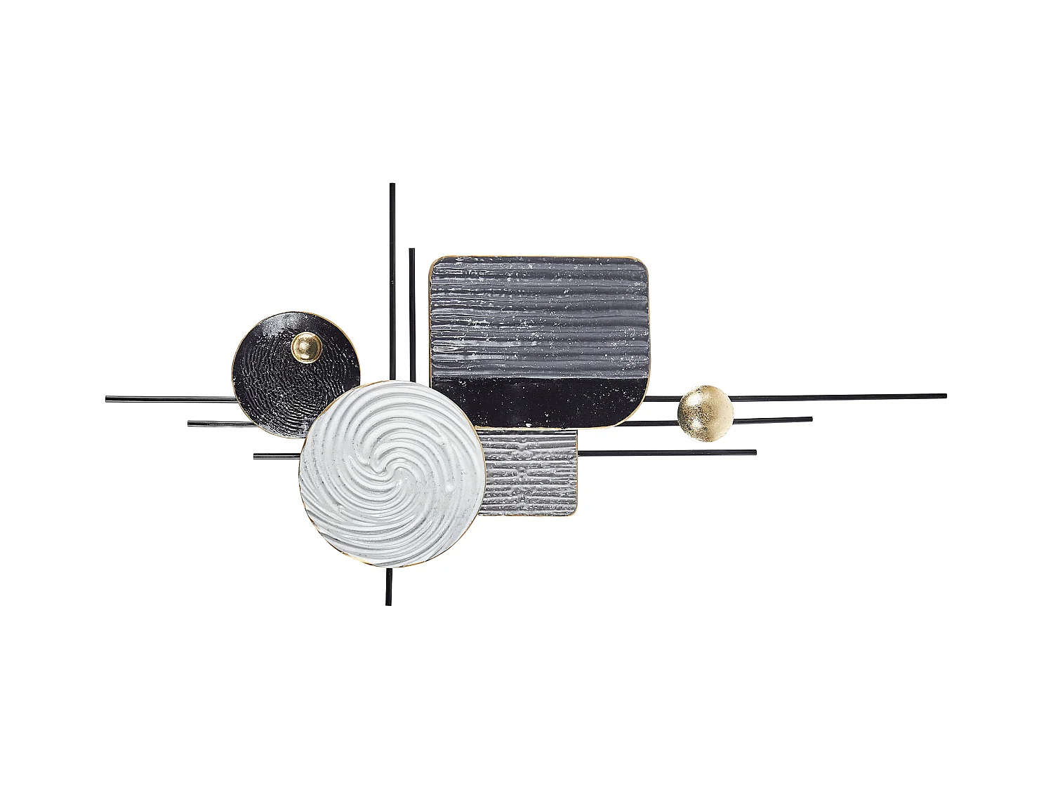 Wanddecoratie OVAR Metaal 50 cm Grijs