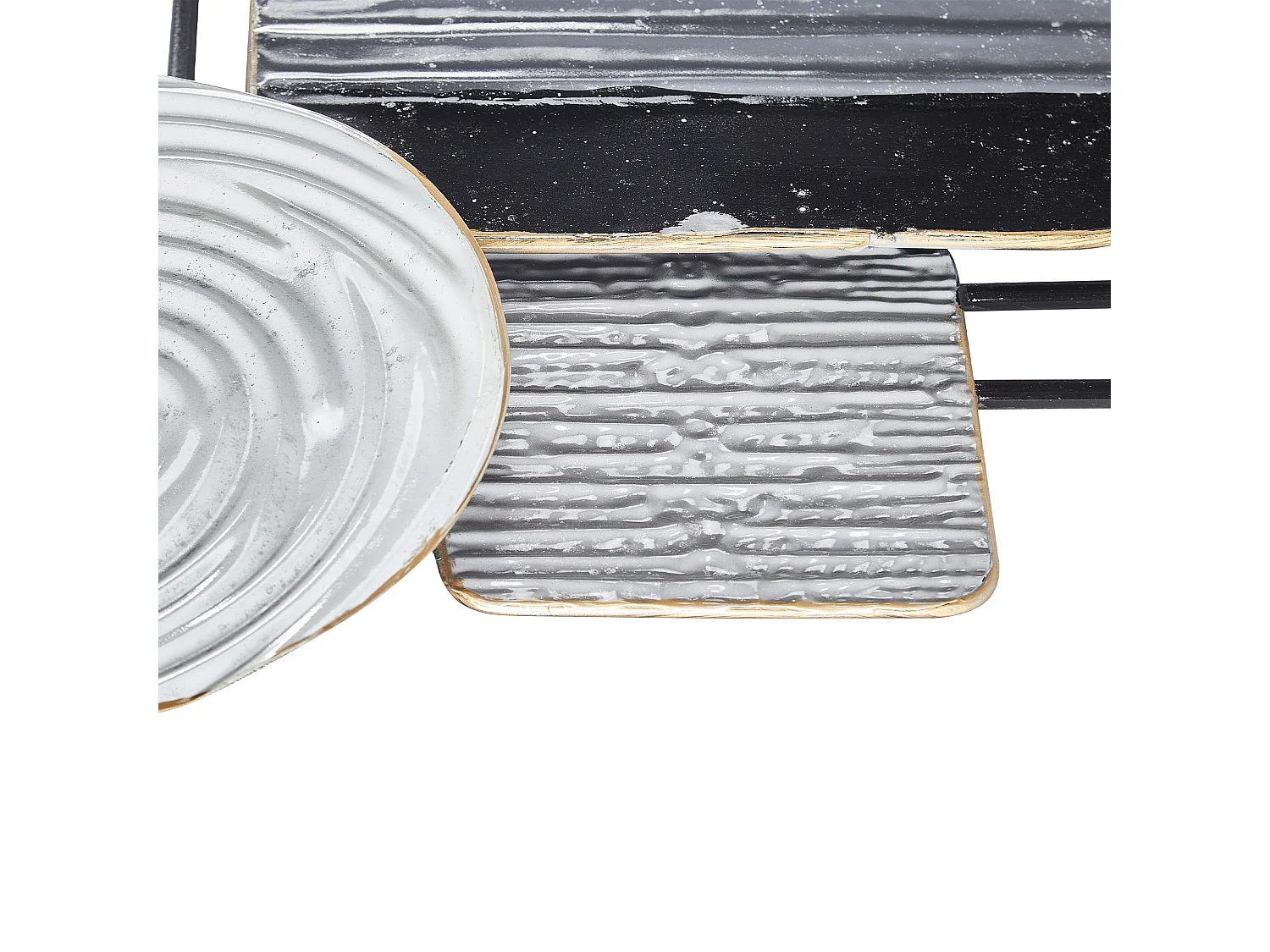 Décoration murale OVAR Métal 50 cm Gris