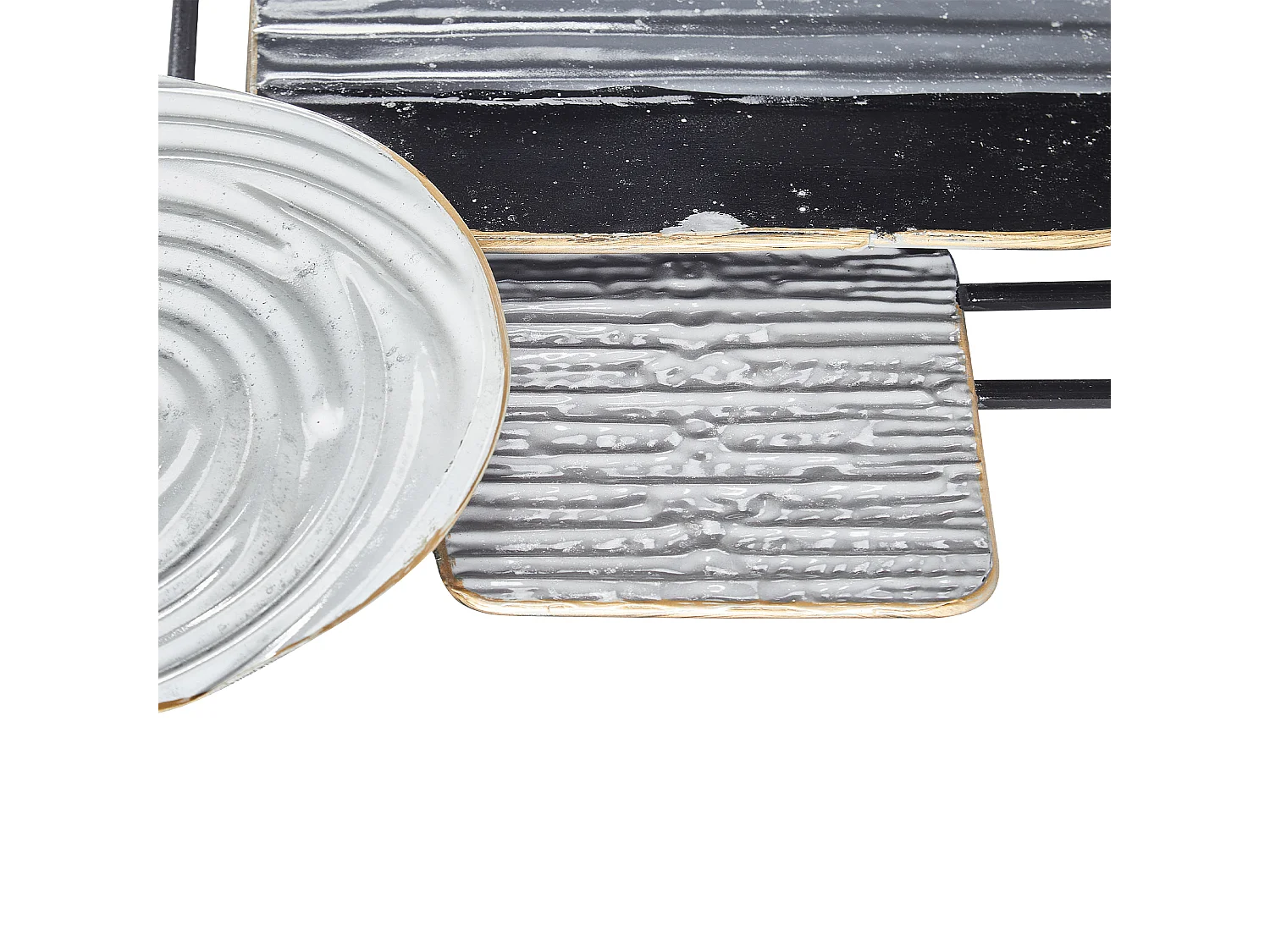 Décoration murale OVAR Métal 50 cm Gris