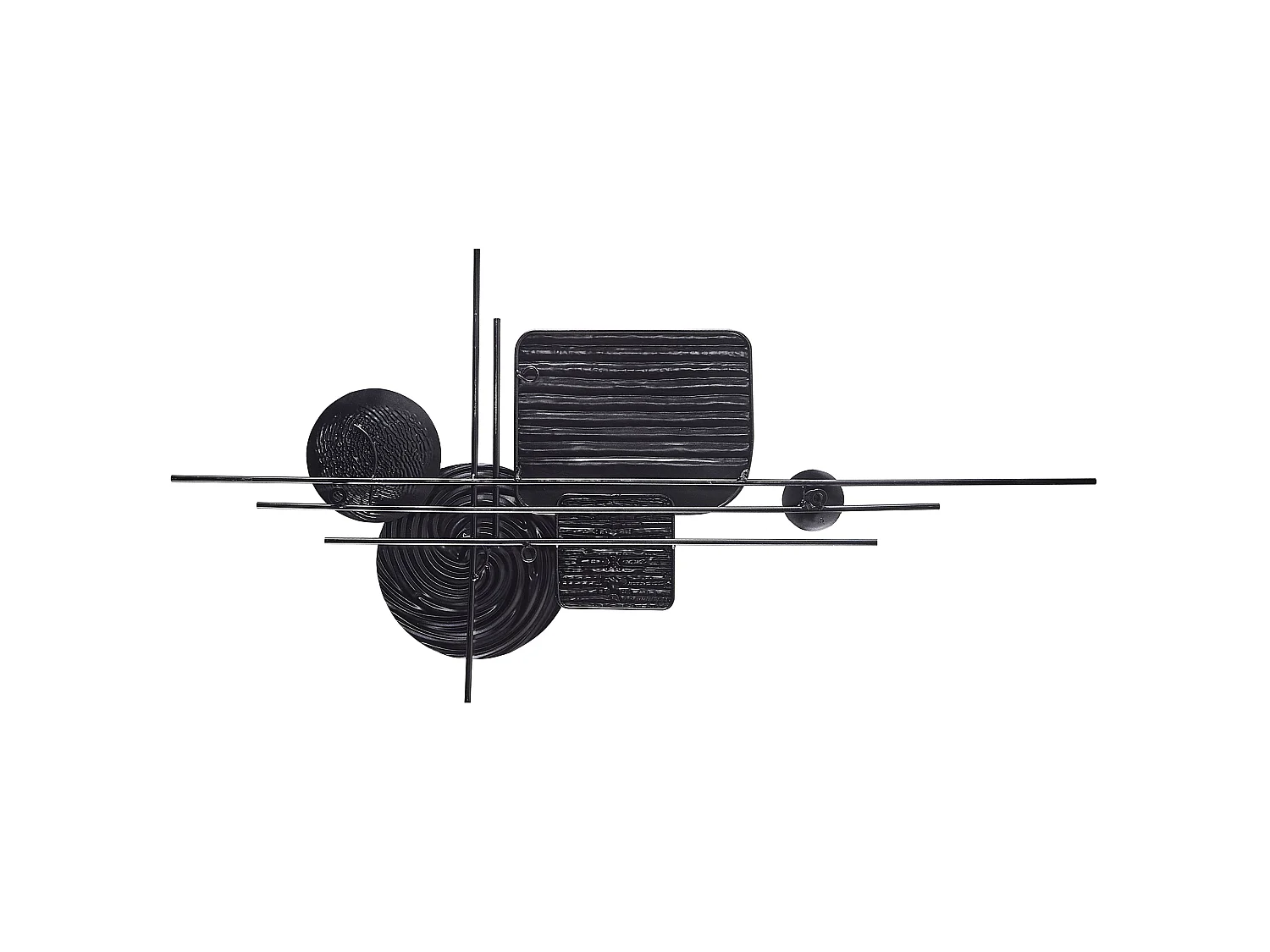 Décoration murale OVAR Métal 50 cm Gris