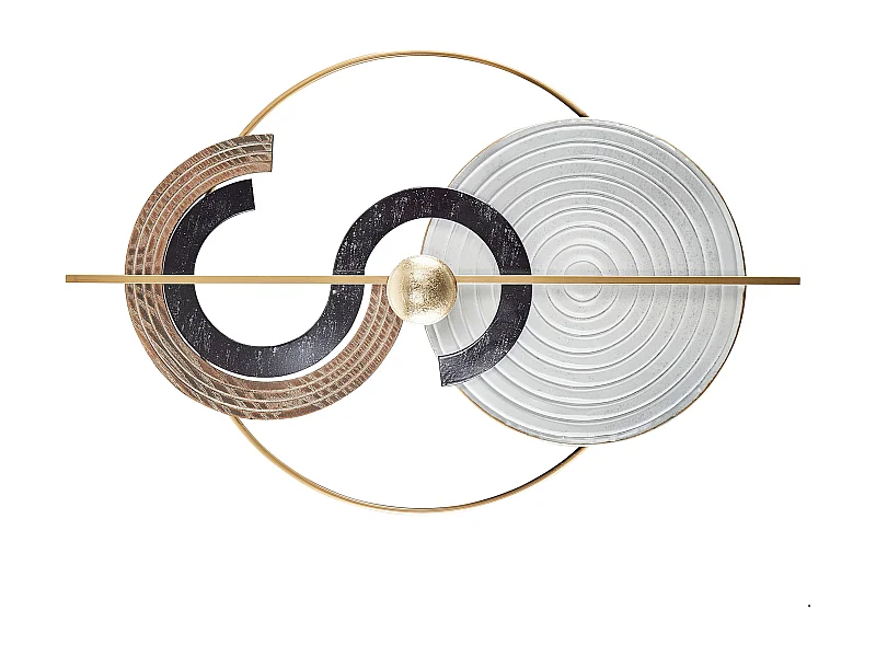 Decoración de pared BRAGA Metal 55 cm Multicolor