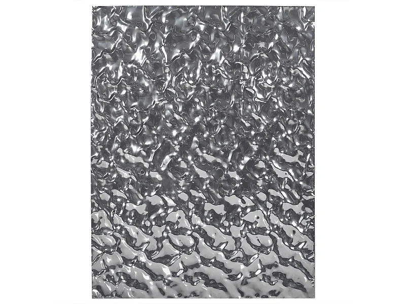 Dekoracja ścienna COIMBRA Metal 79 cm Srebrny