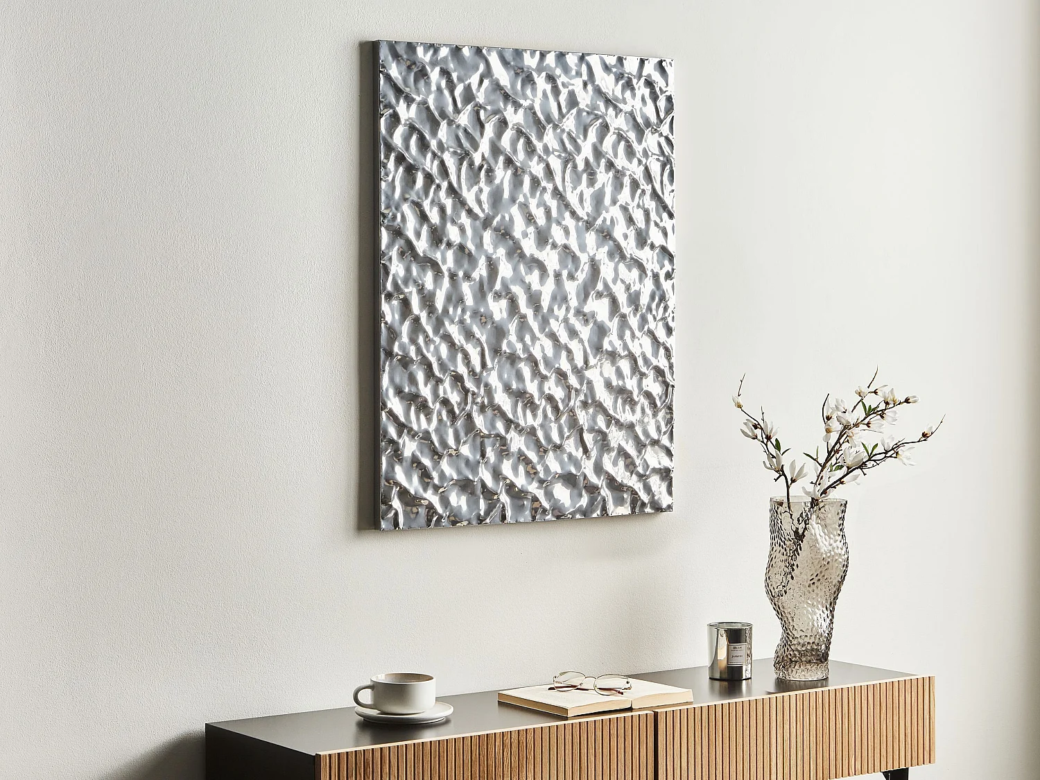 Décoration murale COIMBRA Métal 79 cm Argenté