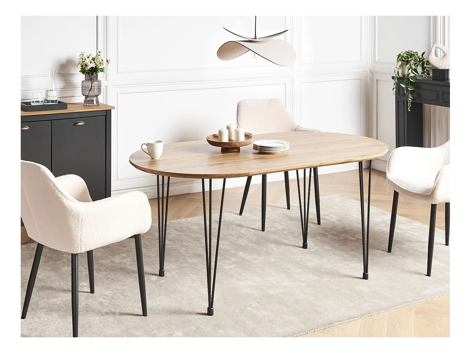 Esstisch CAVELL Hellbraun 160 cm 90 cm