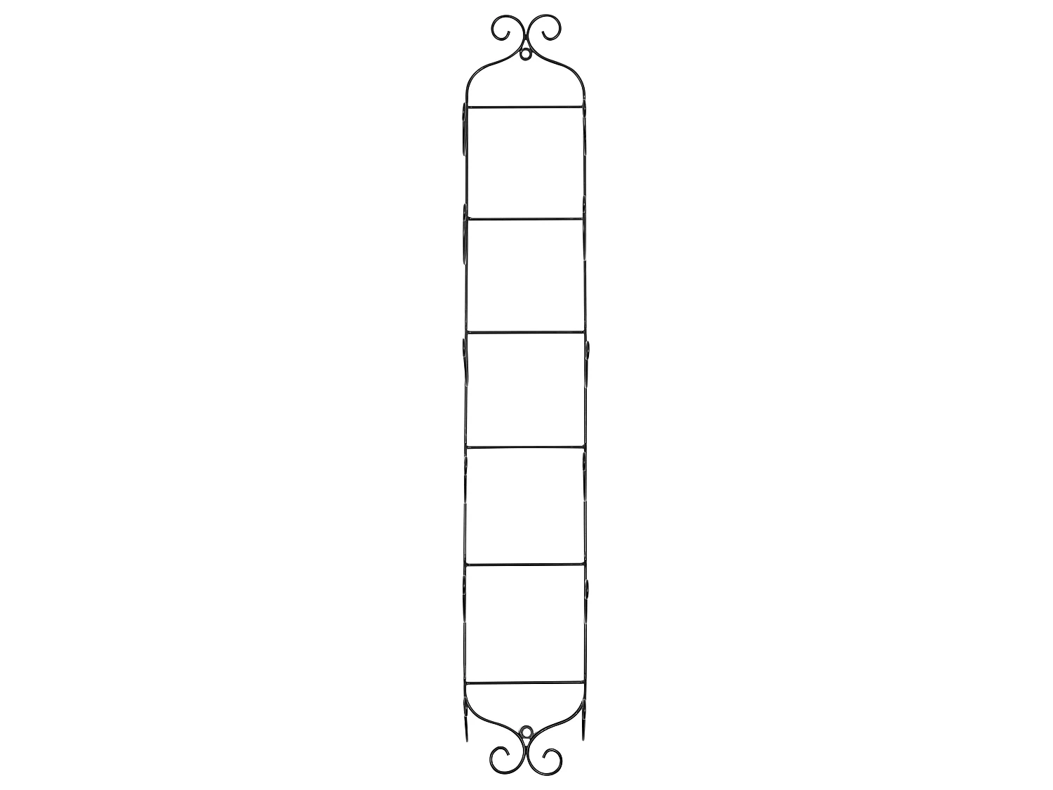 Wall Mounted Wine Rack HYDROGEN Metal Black