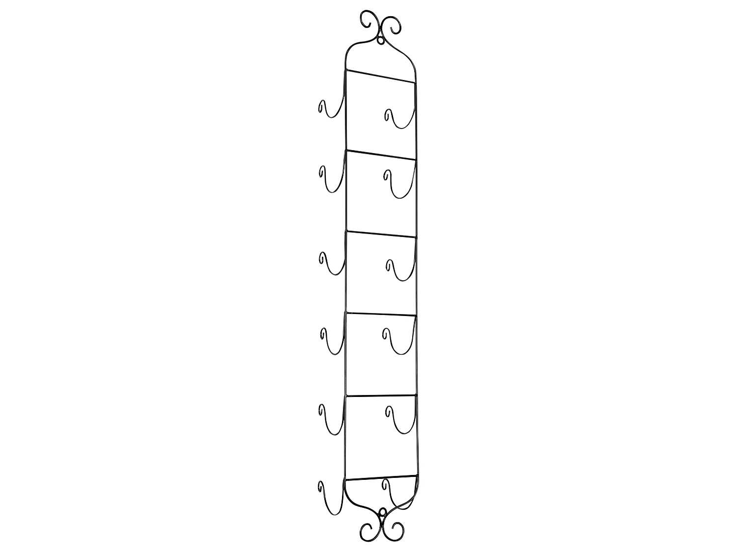 Wall Mounted Wine Rack HYDROGEN Metal Black
