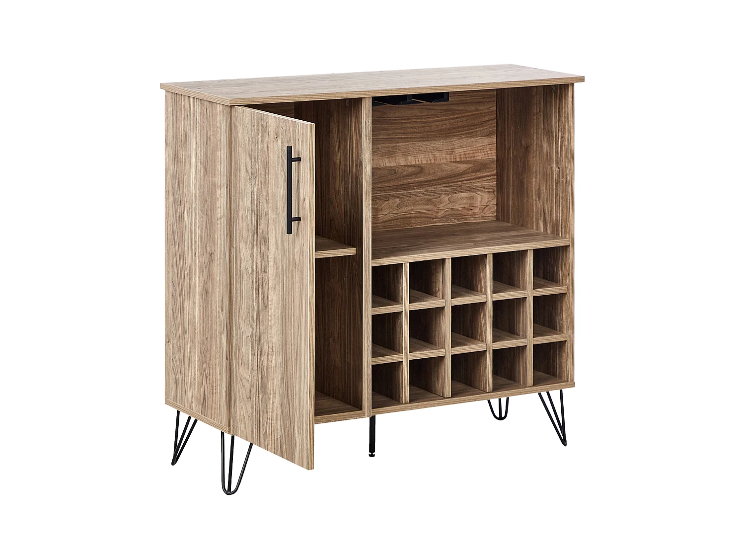 Mueble botellero ELISTON Marrón claro