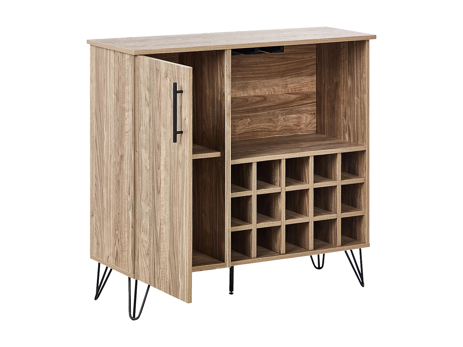 Weinregal ELISTON Hellbraun