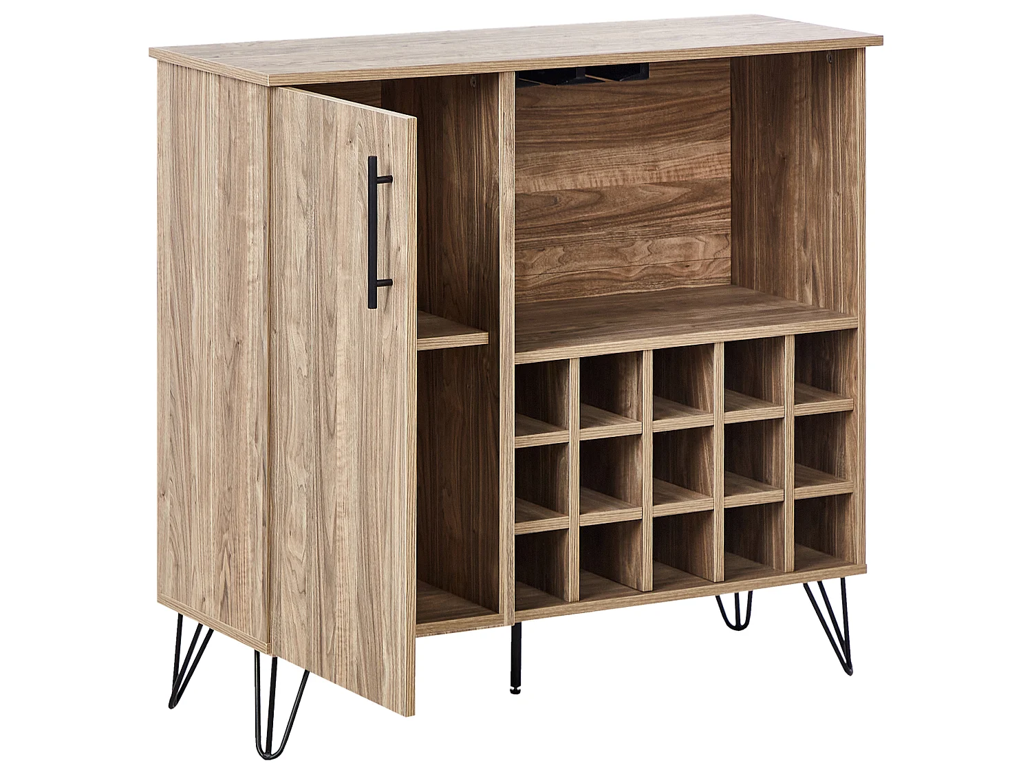 Wine Cabinet ELISTON Light Brown
