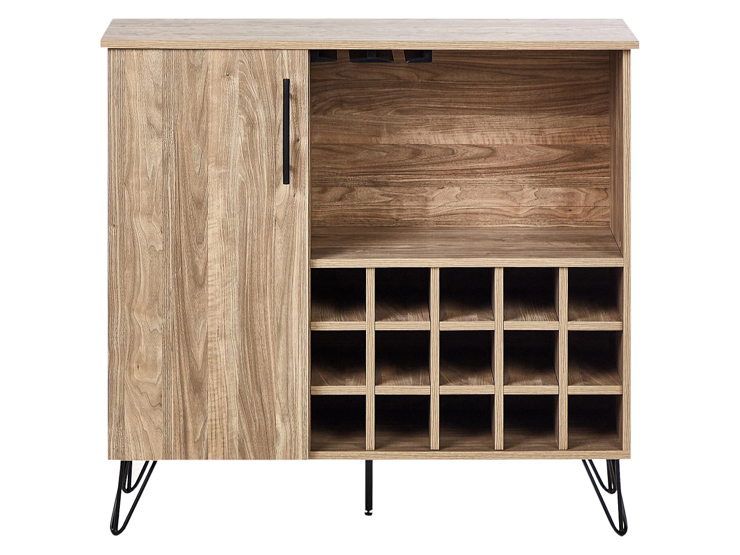 Wine Cabinet ELISTON Light Brown