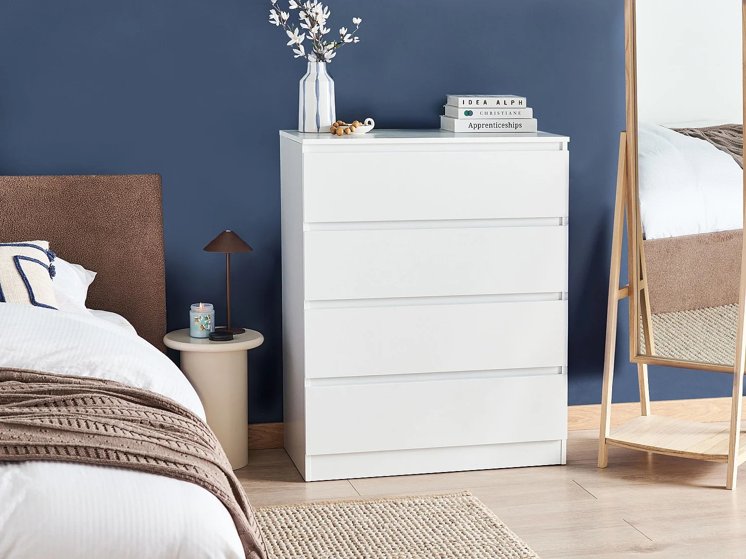 Kommode mit 4 Schubladen WINNIPEG Weiss