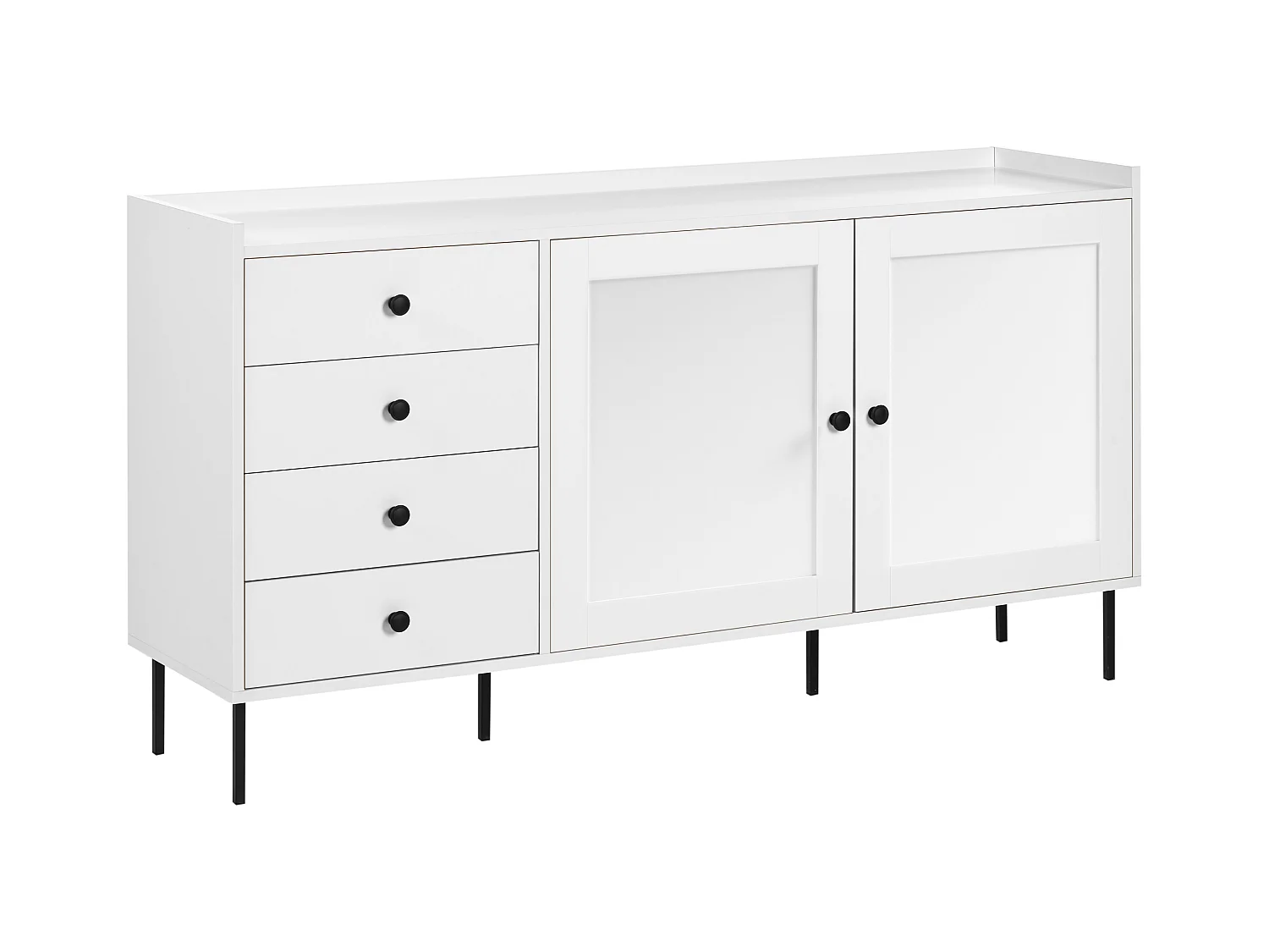 Commode 2 portes ALCOVE Blanc