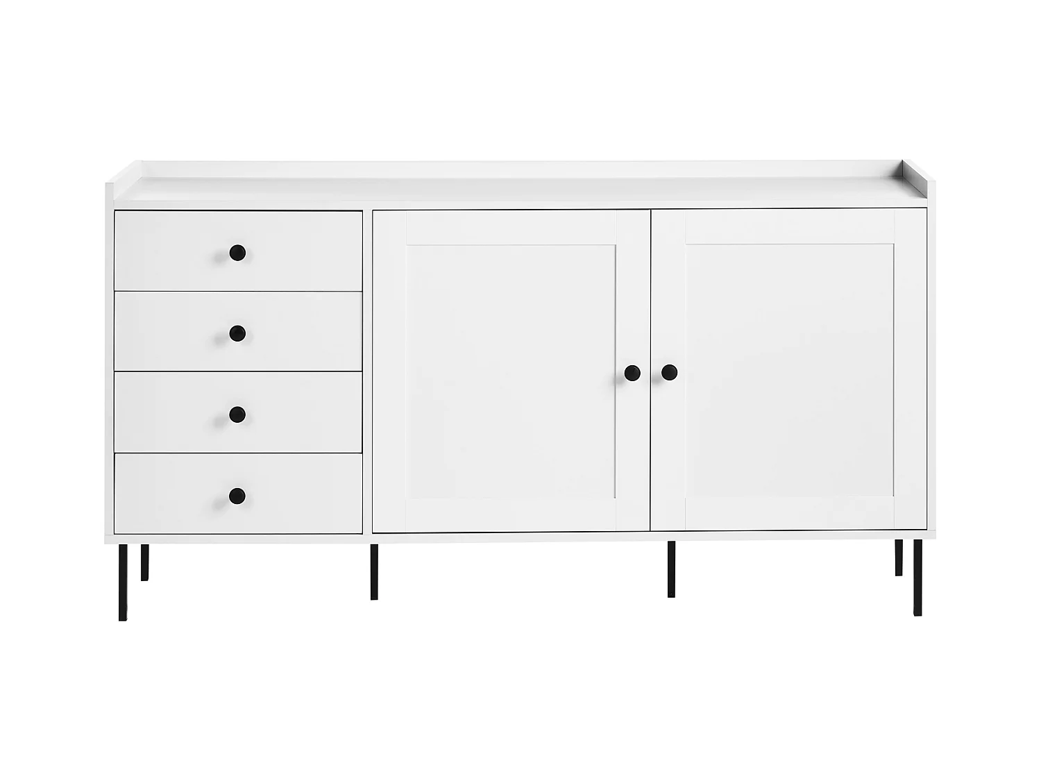 Commode 2 portes ALCOVE Blanc