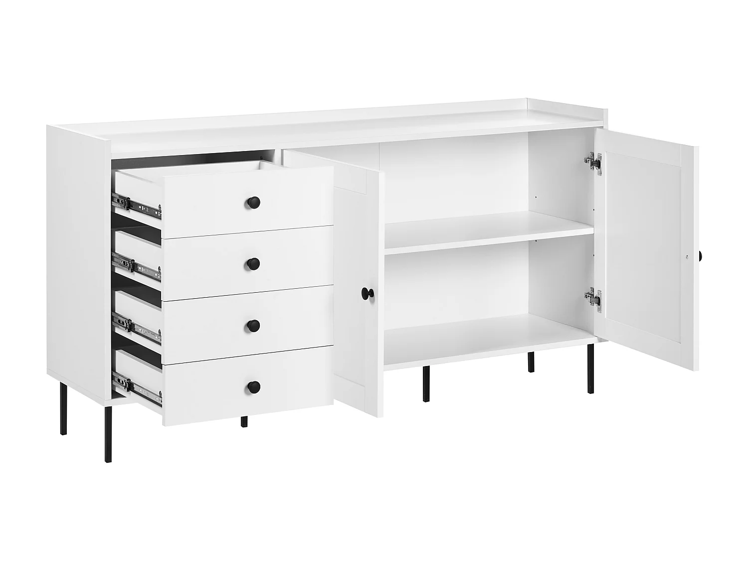 Credenza a 2 ante ALCOVE Bianco