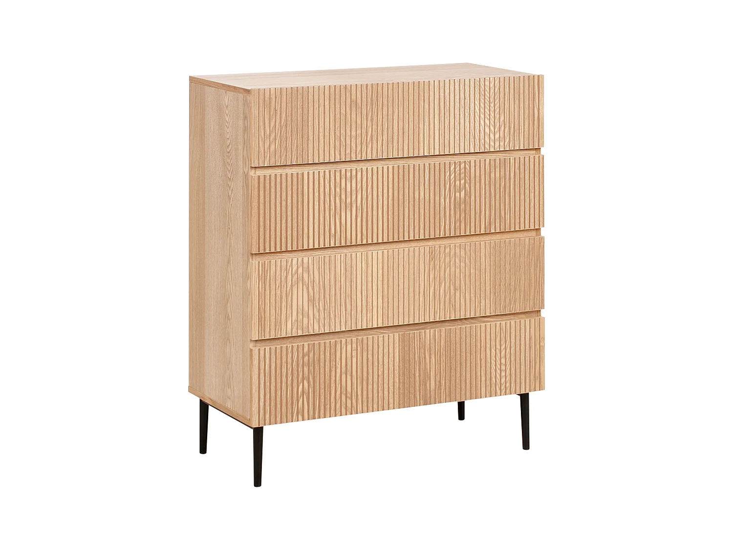 Cassettiera 4 cassetti BLYTHE Frassino naturale