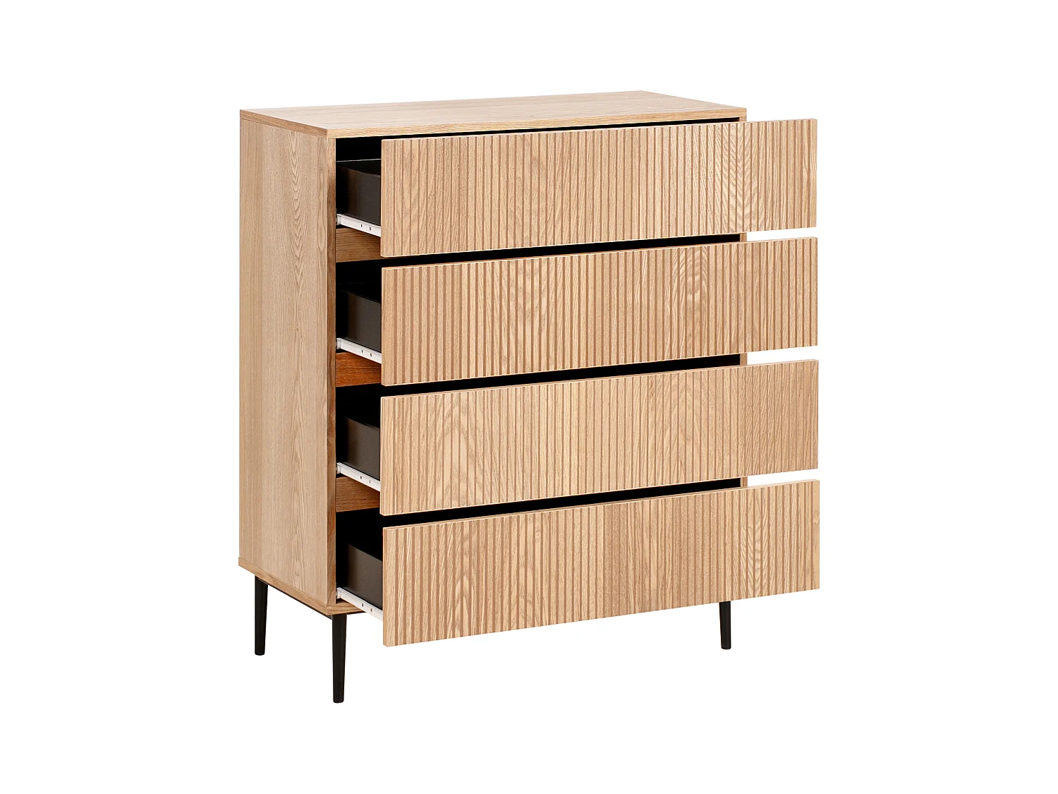 Cassettiera 4 cassetti BLYTHE Frassino naturale