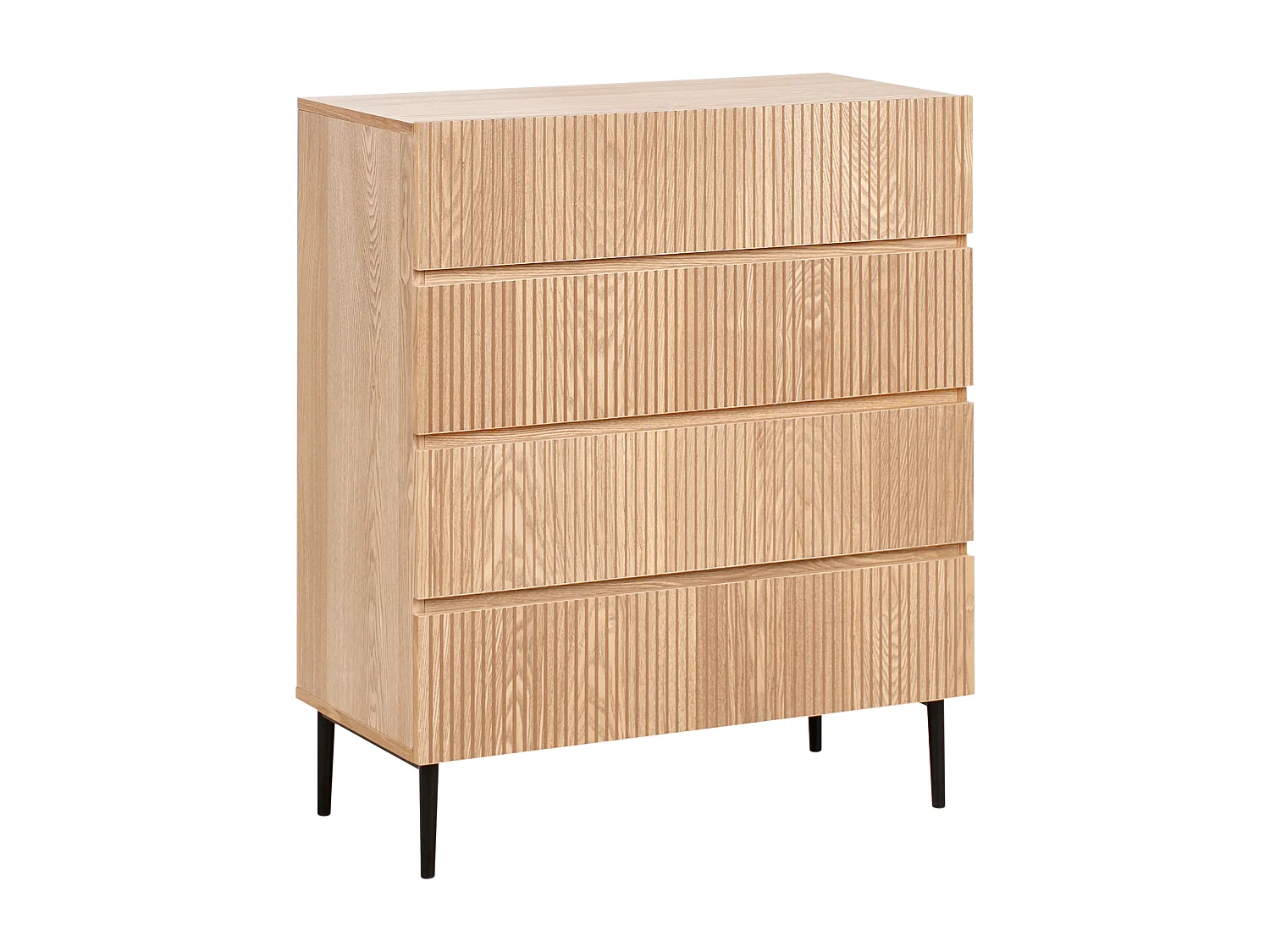 Kommode mit 4 Schubladen BLYTHE Naturfarbene Esche