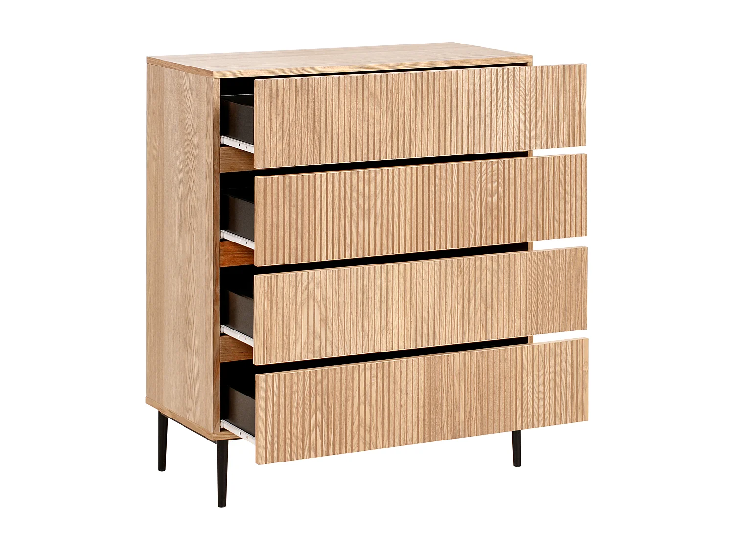 Kommode mit 4 Schubladen BLYTHE Naturfarbene Esche