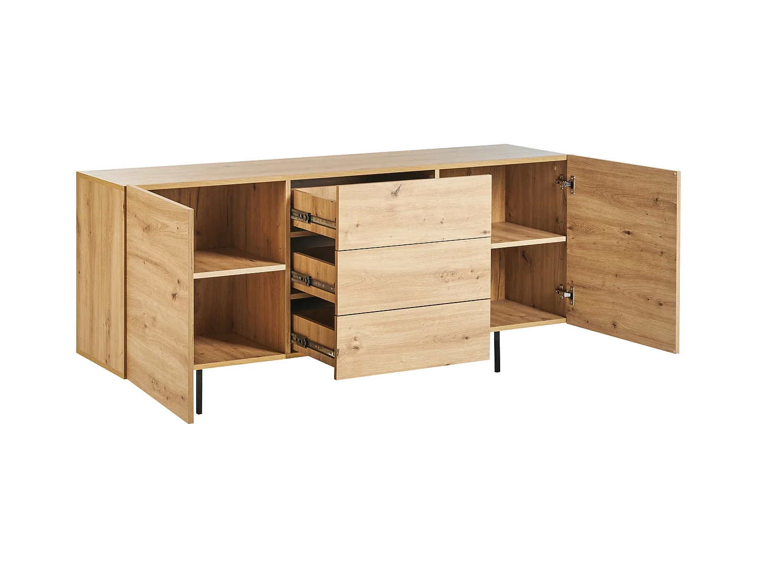 Commode 2 portes KENORA Marron clair