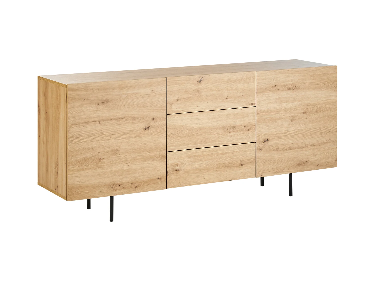 Commode 2 portes KENORA Marron clair