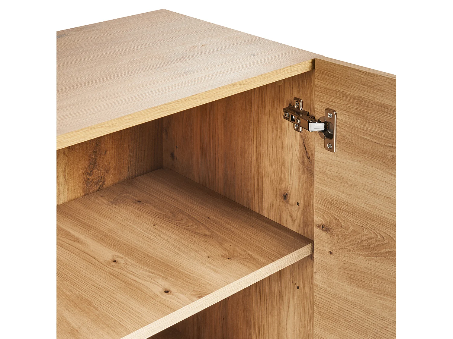 Aparador de 2 puertas KENORA Marrón claro