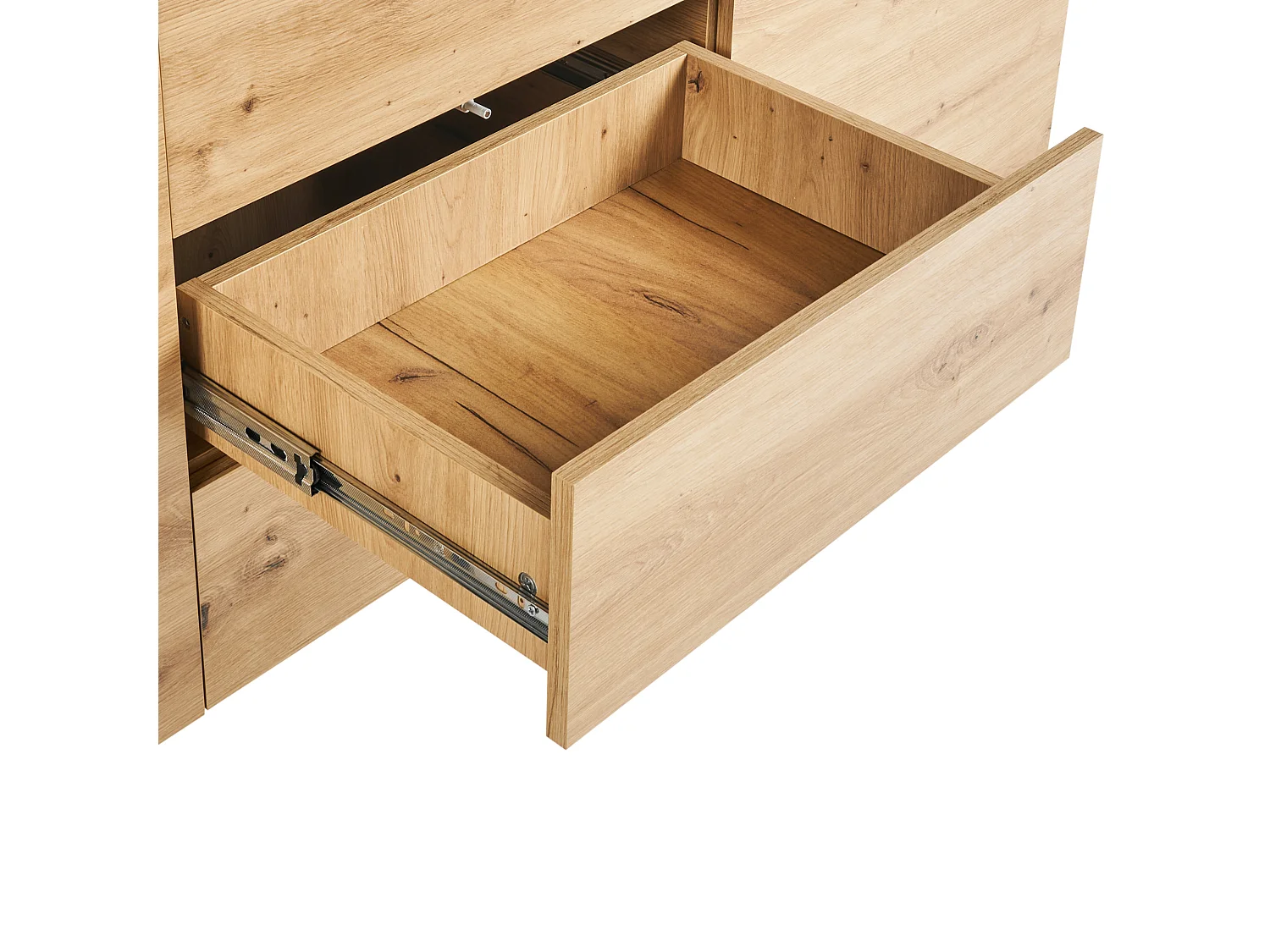 Aparador de 2 puertas KENORA Marrón claro