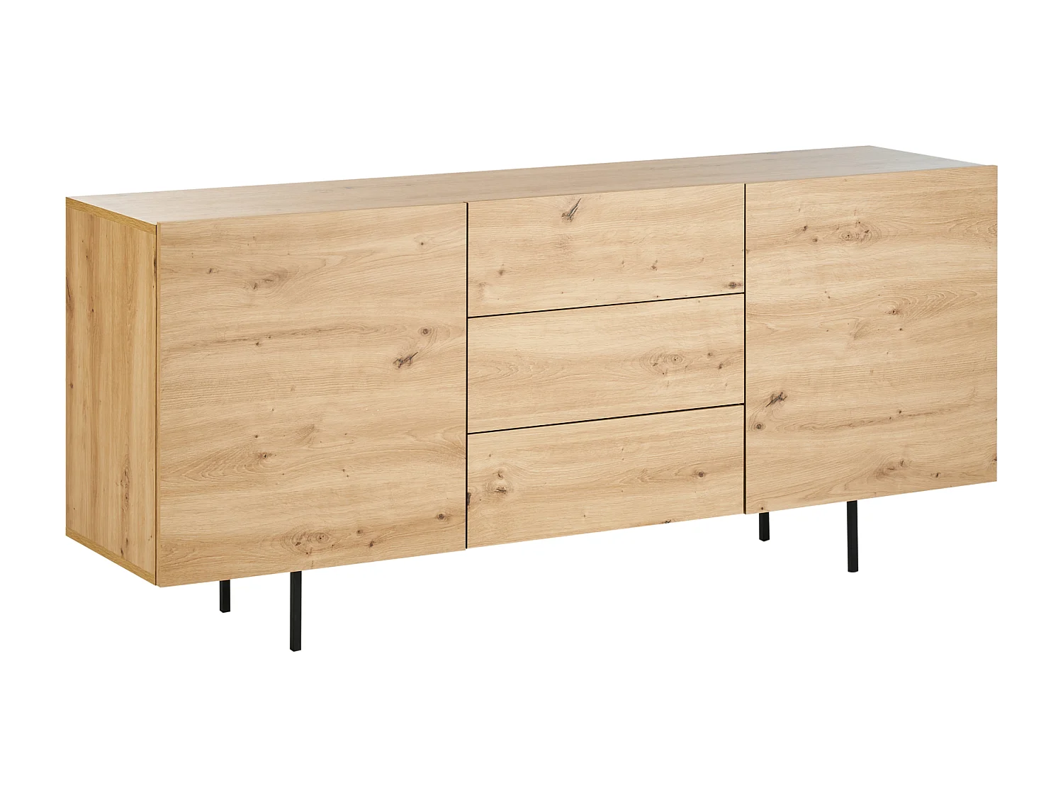 Commode 2 portes KENORA Marron clair