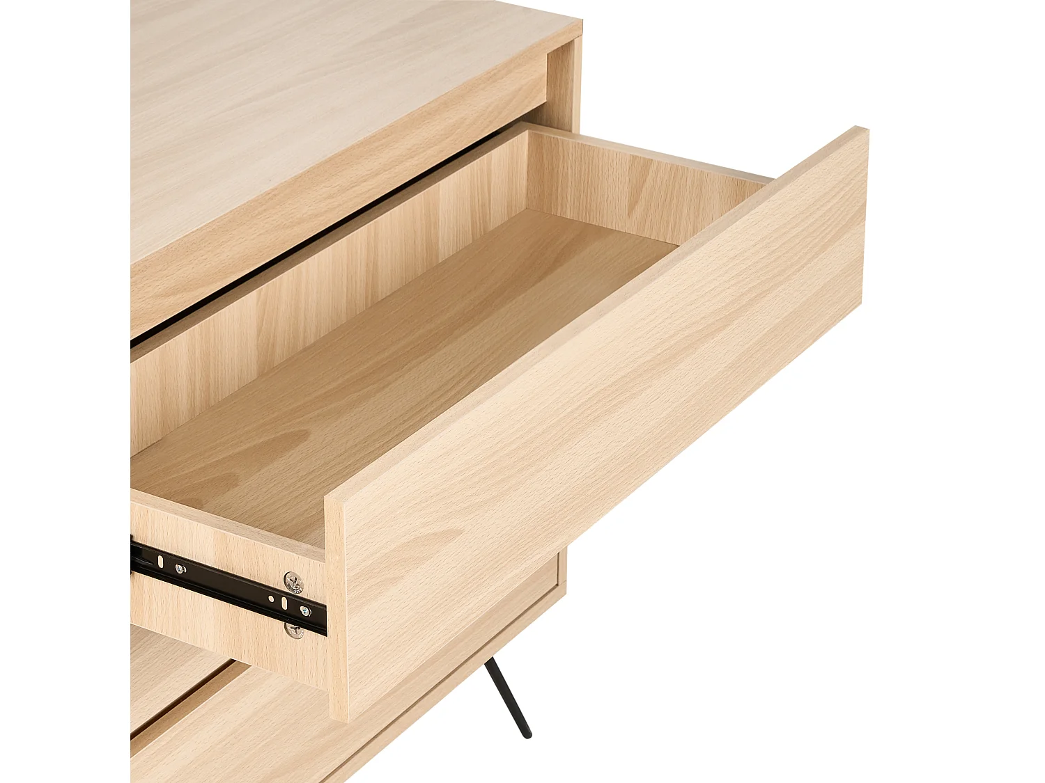Kommode Aufbewahrungsschrank Sideboard 6 Schubladen minimalistischer Stil hellbraun Cardigan