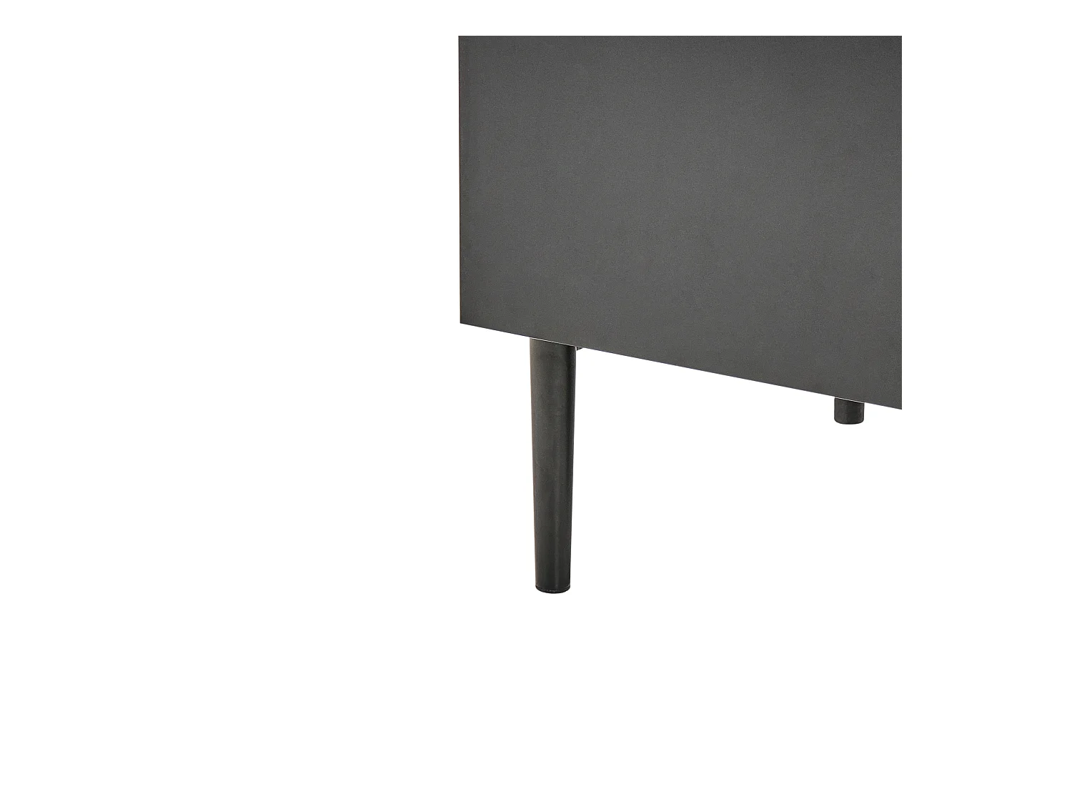 Commode à 4 tiroirs BLYTHE Frêne naturel Noir