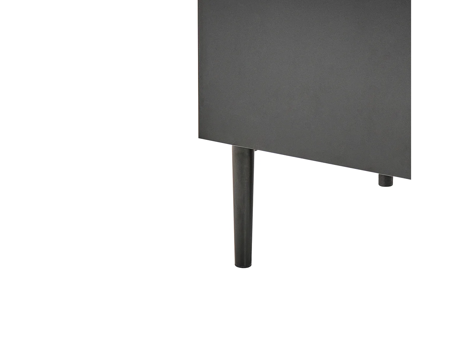 Commode à 4 tiroirs BLYTHE Frêne naturel Noir