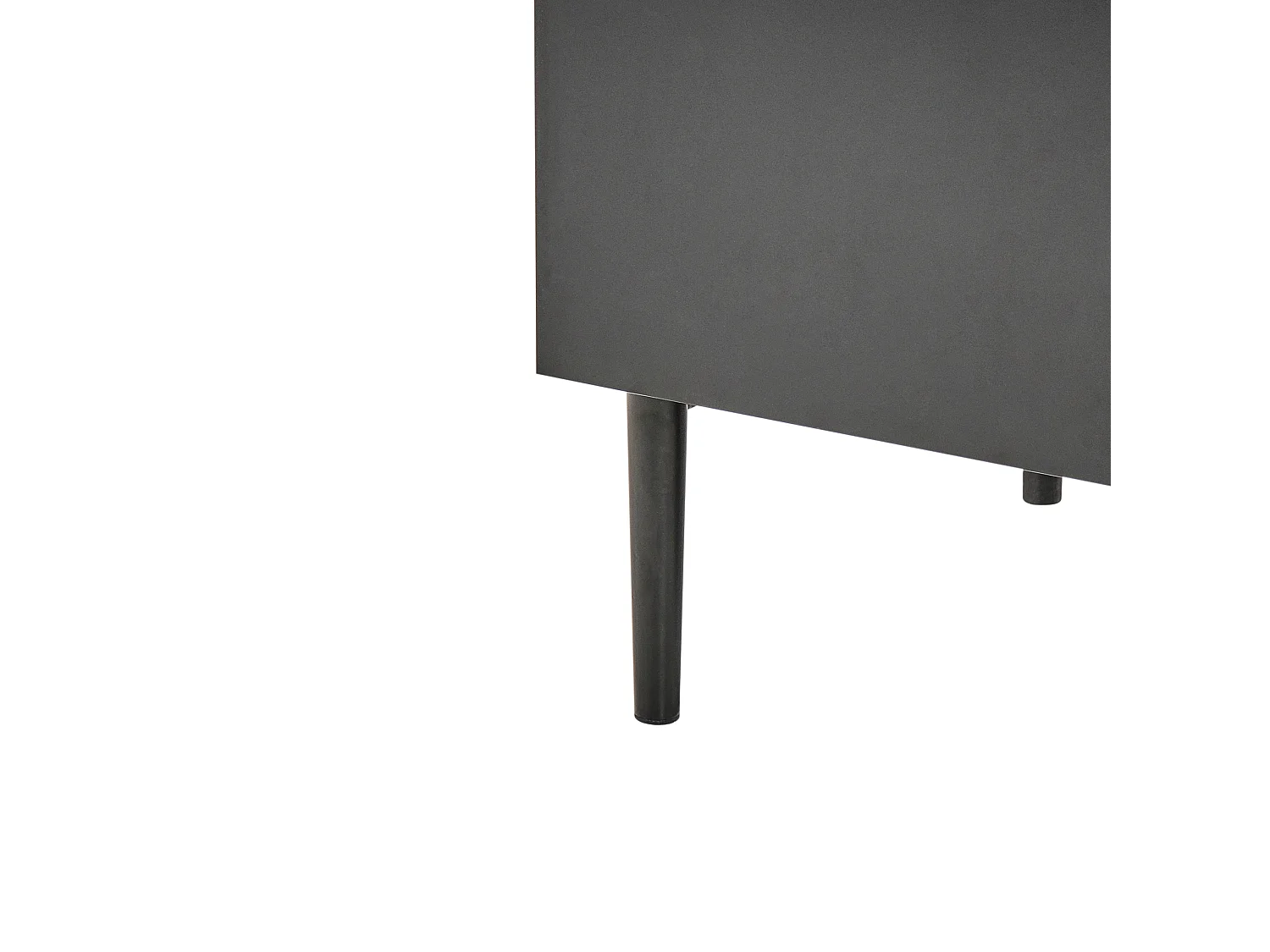 Cassettiera 4 cassetti BLYTHE Frassino naturale Nero