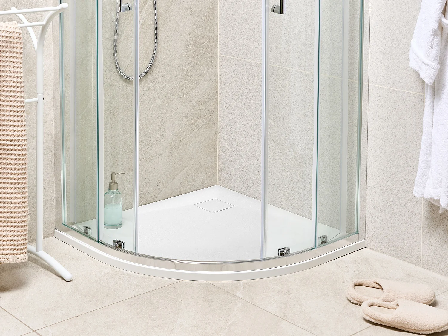 Bac de douche PARON 80 x 80 x 3 cm Blanc