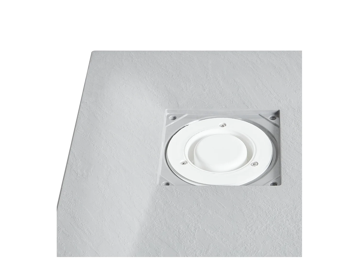 Bac de douche PARON 90 x 90 x 3 cm Gris