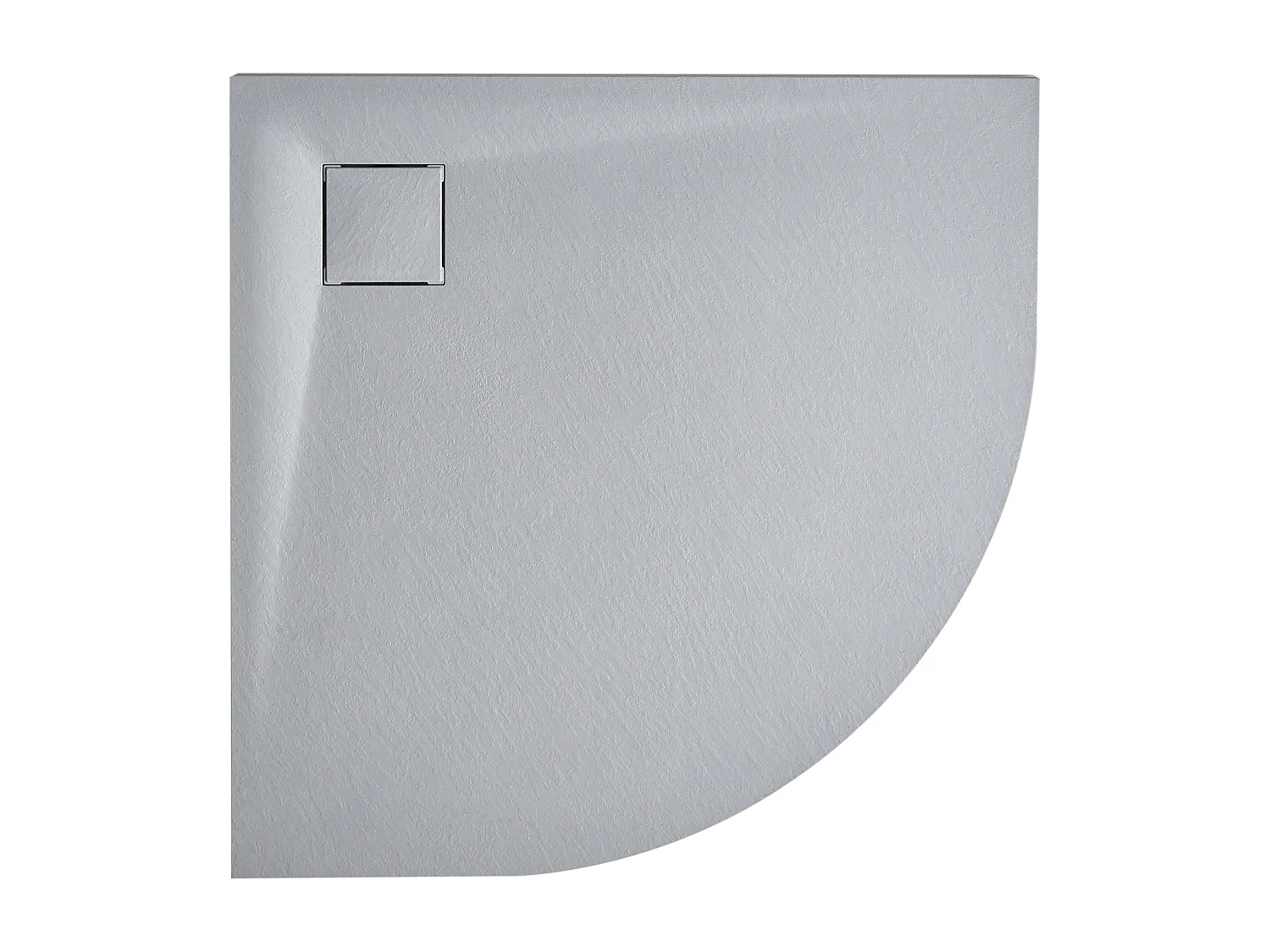 Bac de douche PARON 90 x 90 x 3 cm Gris