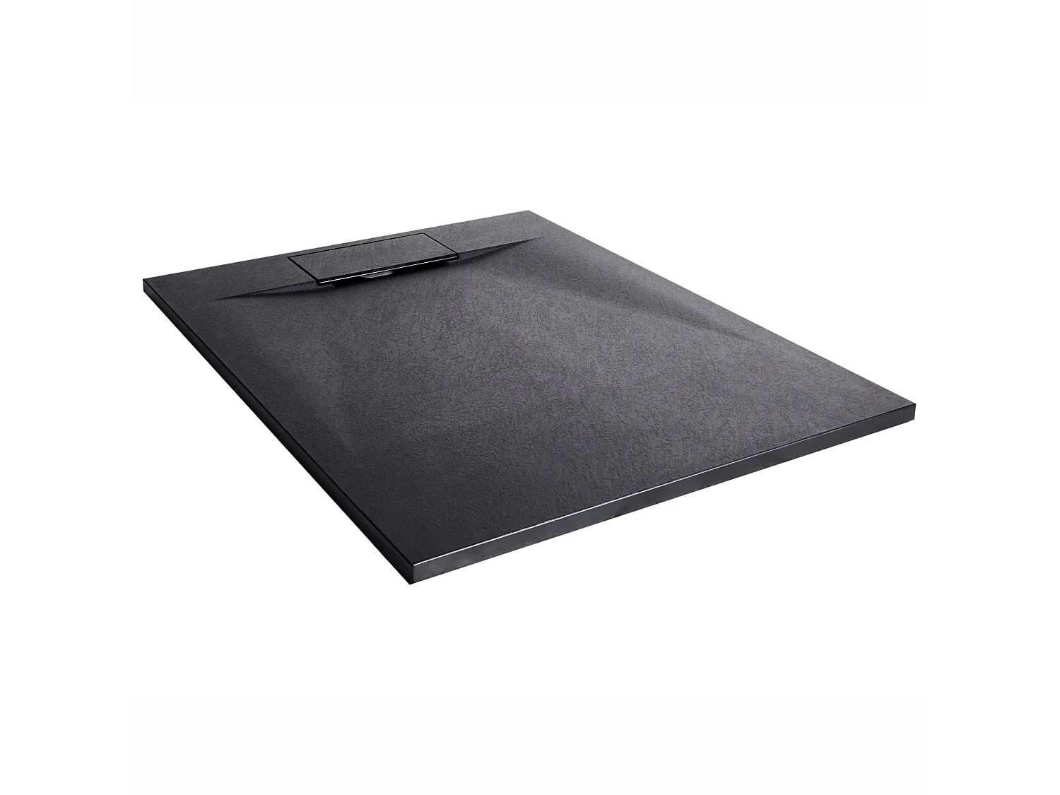 Duschwanne AZZURRO 80 x 100 x 3 cm Schwarz