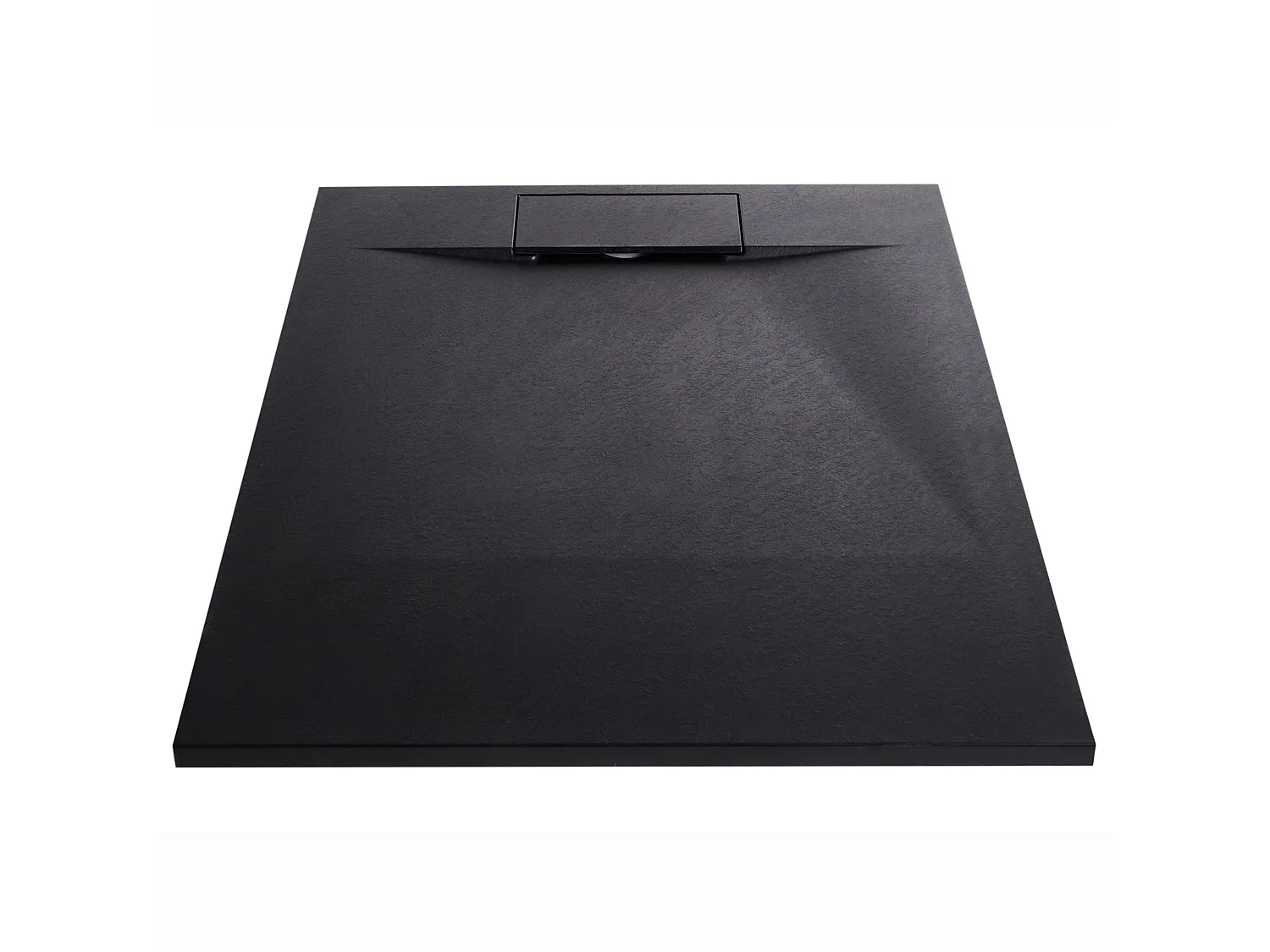 Duschwanne AZZURRO 80 x 100 x 3 cm Schwarz