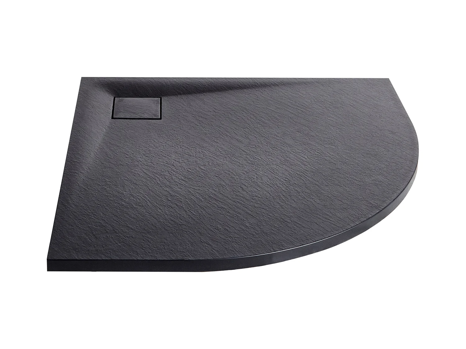 Piatto doccia PARON 90 x 90 x 3 cm Nero