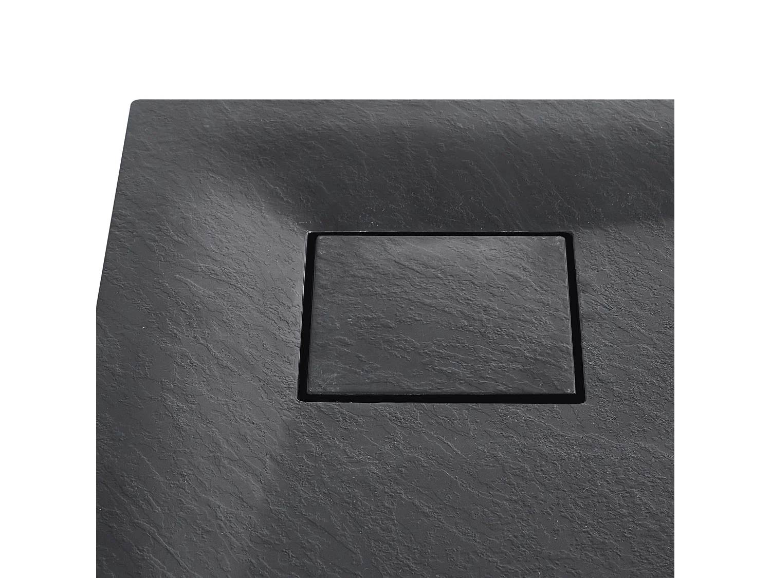 Bac de douche PARON 90 x 90 x 3 cm Noir