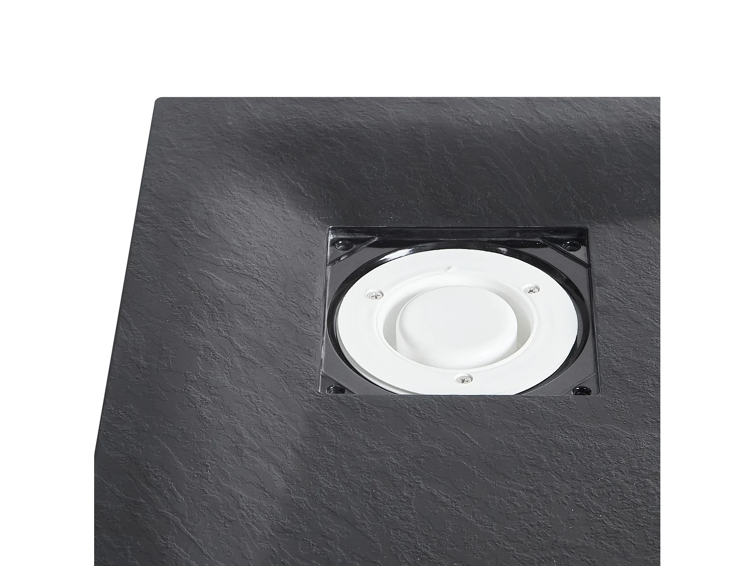 Bac de douche PARON 90 x 90 x 3 cm Noir