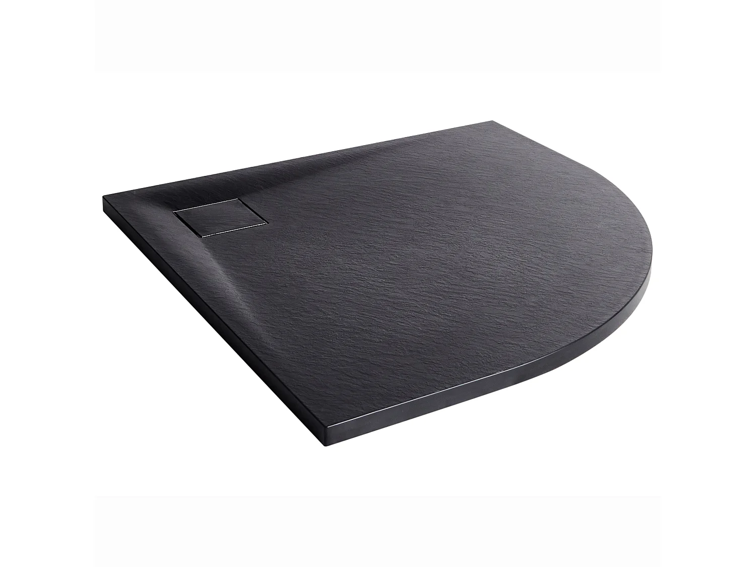 Duschwanne PARON 90 x 90 x 3 cm Schwarz