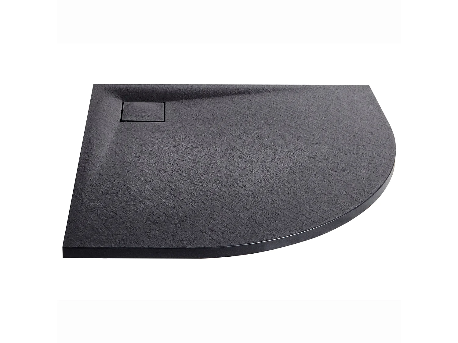 Duschwanne PARON 90 x 90 x 3 cm Schwarz