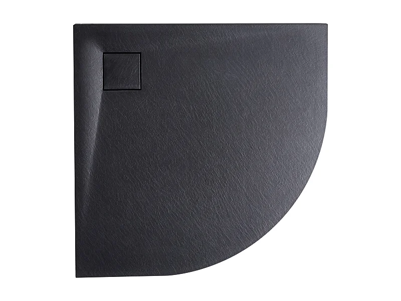 Piatto doccia PARON 90 x 90 x 3 cm Nero