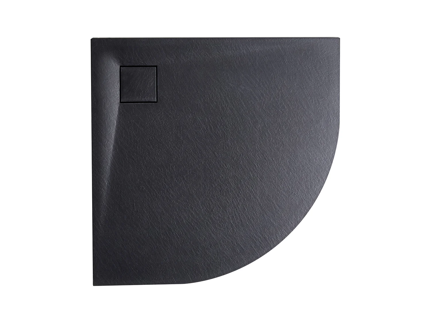 Piatto doccia PARON 80 x 80 x 3 cm Nero