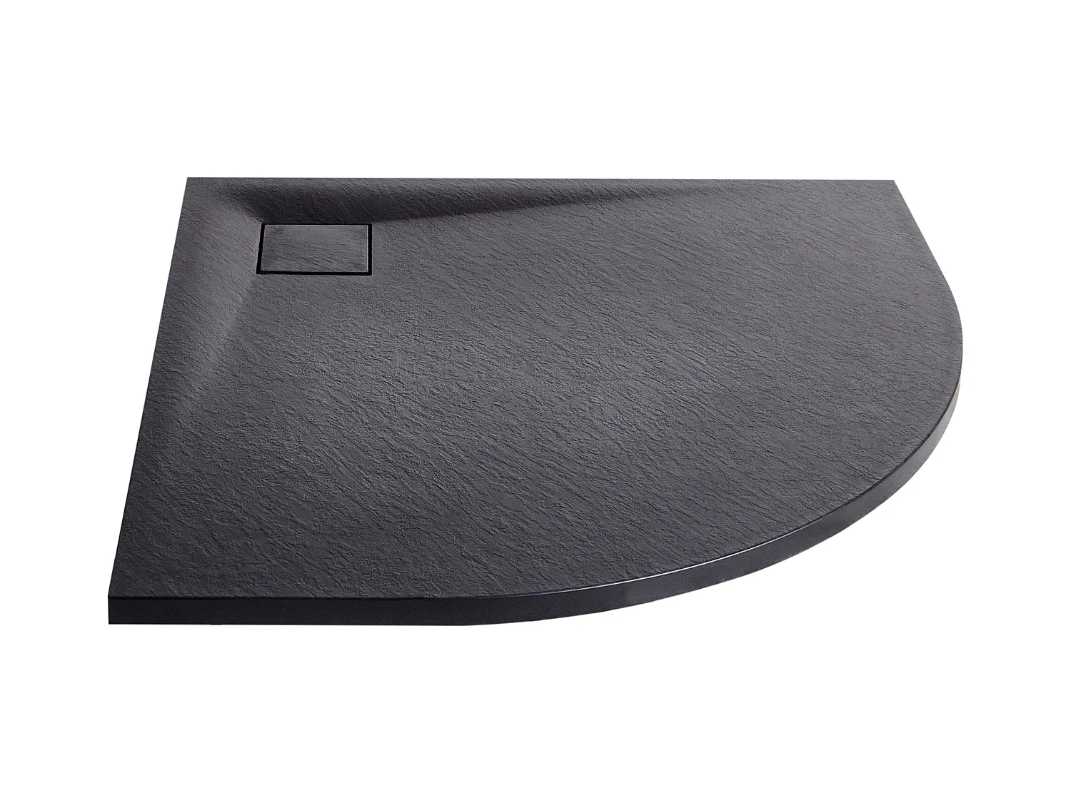 Piatto doccia PARON 80 x 80 x 3 cm Nero