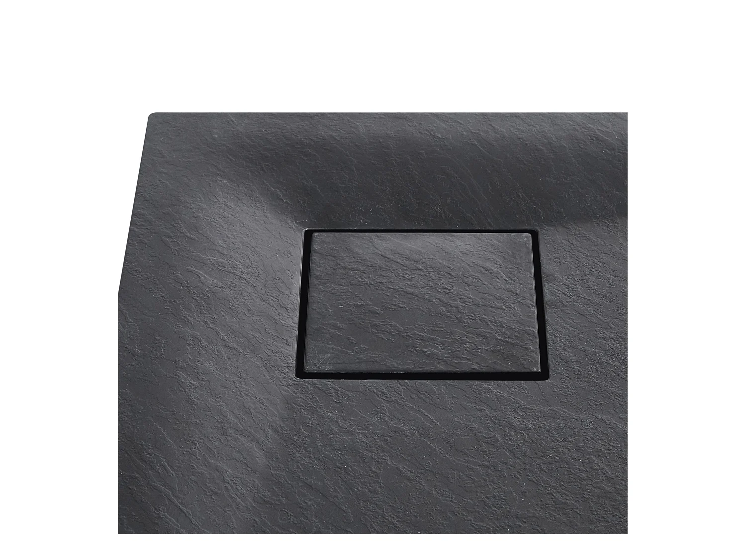 Piatto doccia PARON 80 x 80 x 3 cm Nero