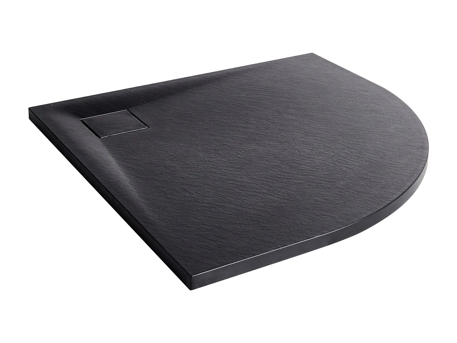 Bac de douche PARON 80 x 80 x 3 cm Noir