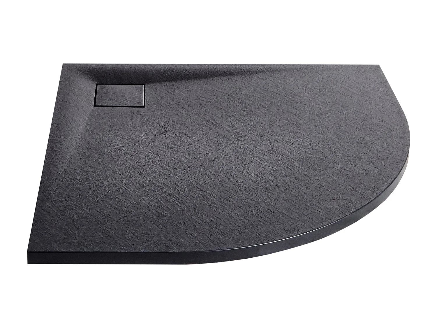 Bac de douche PARON 80 x 80 x 3 cm Noir