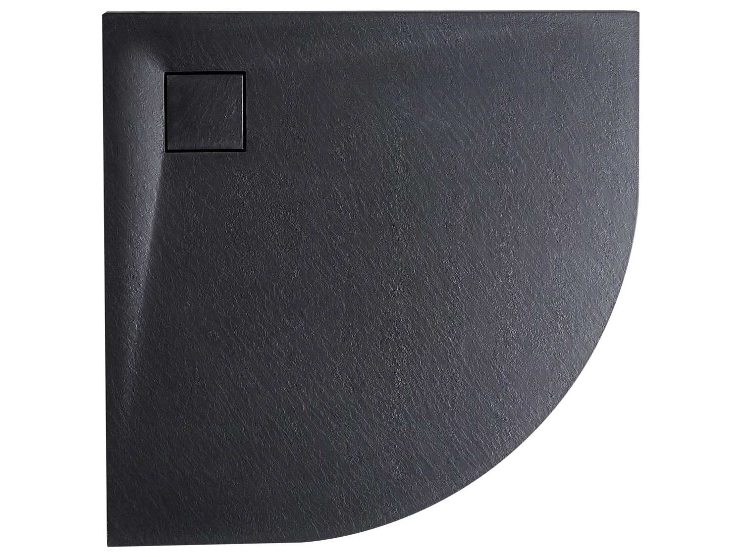 Duschwanne PARON 80 x 80 x 3 cm Schwarz