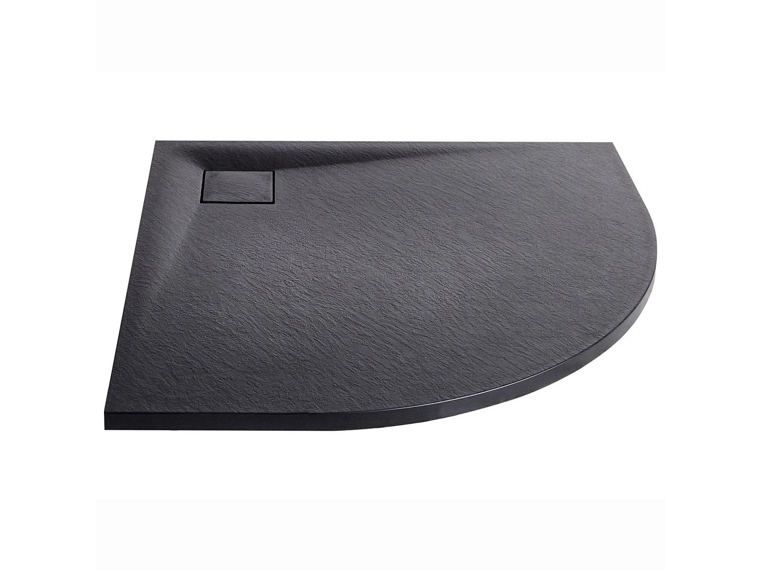 Duschwanne PARON 80 x 80 x 3 cm Schwarz